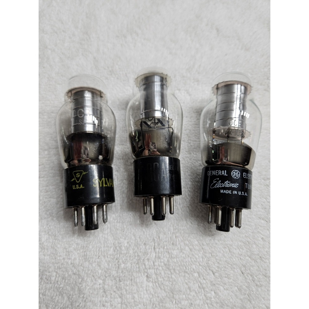 Three! 0C3 VR105 TUBE GE Sylvania Rca Vintage USA Not‎ Tested